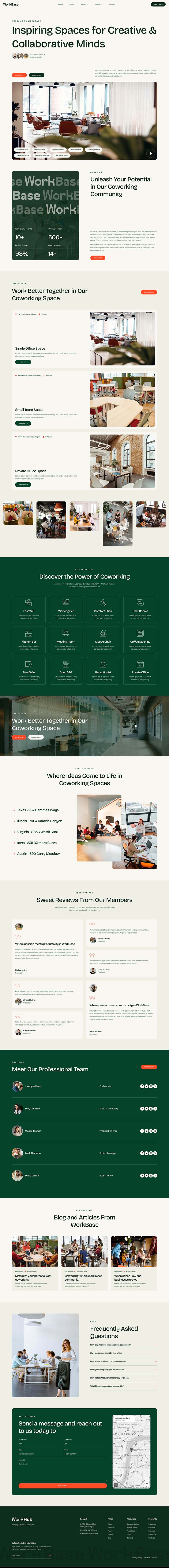 Home — WorkBase - Coworking & Creative Space Elementor Template