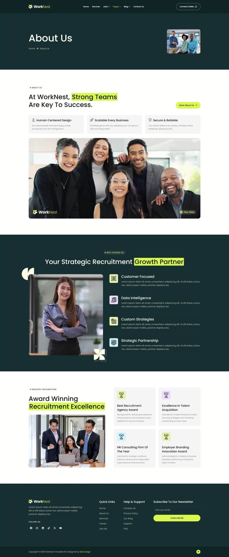 About Us — Worknest - Human Resources & Recruitment Agency Elementor Template
