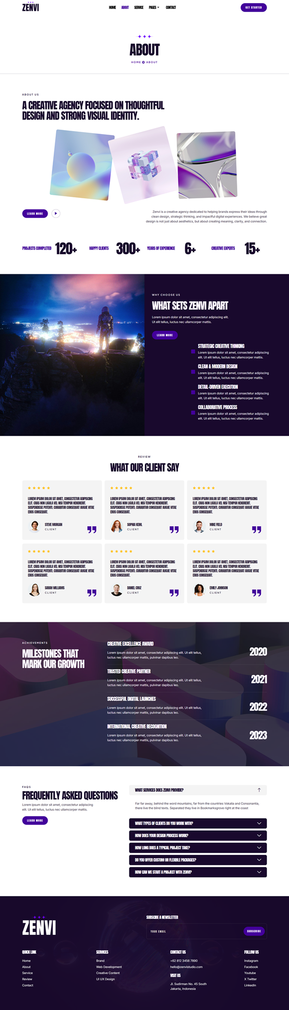 About — Zenvi - Creative Agency & Portfolio Elementor Template