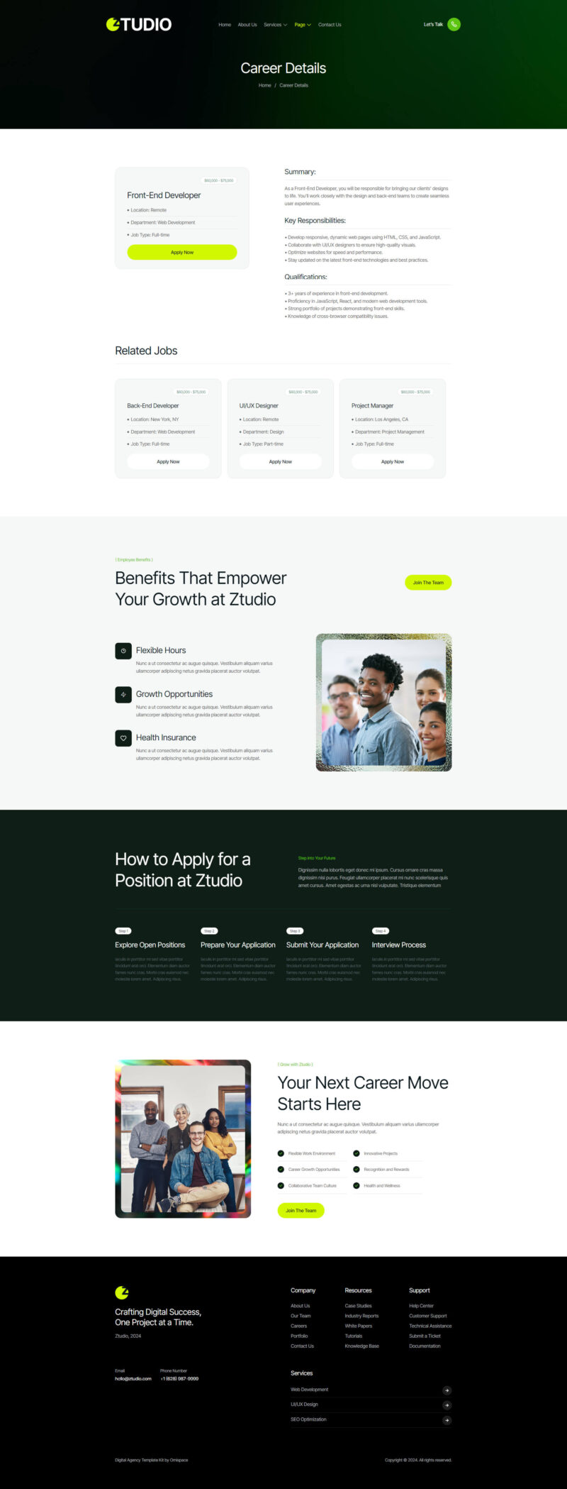 Career Details — Ztudio - Digital Agency Elementor Template